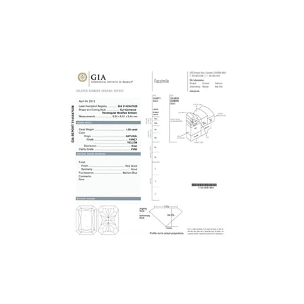 GIA Certified 1.05 Carat Fancy Yellow Diamond Pendant Necklace