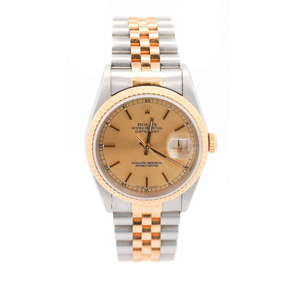 Vintage Rolex DateJust 36mm Two Tone On Jubilee Date 1995 Watch