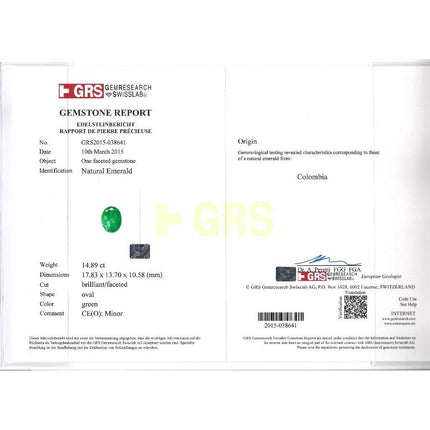 14.89 Carat Oval Cut Colombian Emerald South Sea Pearl Diamond Enamel Pendant Necklace-Time and Carat