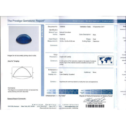 16.68 Carat Cabochon Cut Ceylon Blue Sapphire Round Diamond Halo Ring 18K White Gold Floral Filigree Retro-Time and Carat