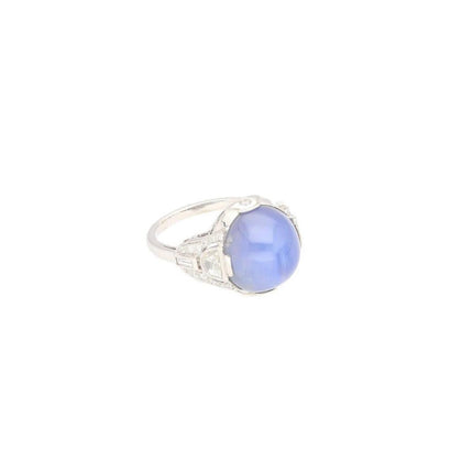 18.29 Carat No Heat Sri Lanka Star Sapphire Diamond Cocktail Ring-Time and Carat