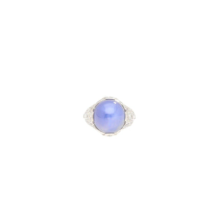 18.29 Carat No Heat Sri Lanka Star Sapphire Diamond Cocktail Ring-Time and Carat