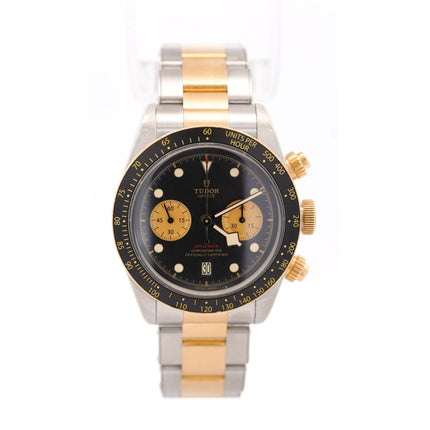 Tudor Black Bay Chrono S&G 41mm 2-Tone Black Dial Watch | Full Set Pre-Owned