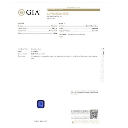 2.23 Carat Octagonal Cut Sri Lanka Blue Sapphire Mens Ring-Time and Carat