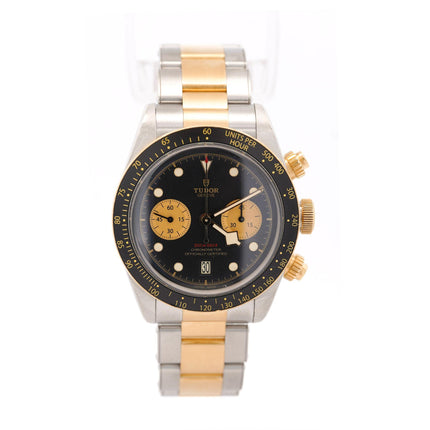 Tudor Black Bay Chrono S&G 41mm 2-Tone Black Dial Watch | Full Set Pre-Owned