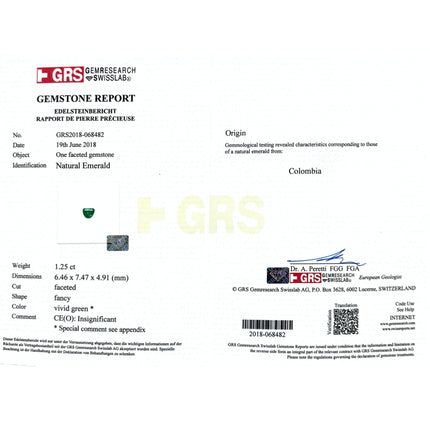 2.67 Carat Half Moon Cut Colombian Emerald Diamond Stack Ring 18K White Gold-Time and Carat