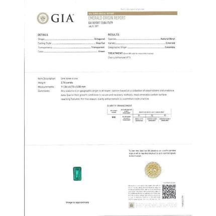 2.76 Carat Octagonal Cut Muzo Colombian Emerald Multi Cut Diamond Cluster Pendant-Time and Carat