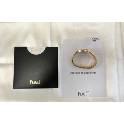 32mm Piaget Polo Quartz Diamond Bezel 18K Yellow Gold Ladies Watch Bracelet-Time and Carat