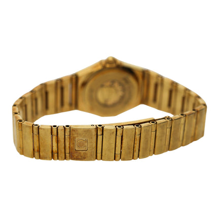 Pre-Owned Omega Constellation My Choice 18K Gold Mother of Pearl Dial Roman Numeral Bezel Ladies Quartz Watch Ref 1161
