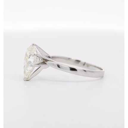 3.40 Carat Pear Cut Diamond Solitaire Ring-Time and Carat