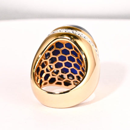 54.31 Carat No Heat Burma Star Blue Sapphire and Diamond Ring AGL Certified