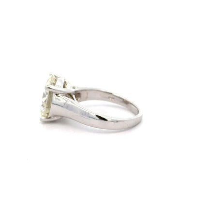 5.01 Carat Round Brilliant Diamond Solitaire Engagement Ring Thick Wide Band-Time and Carat