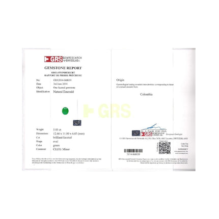 5.03 Carat Oval Cut Colombian Emerald Round Diamond Halo Two Tone Ring-Time and Carat