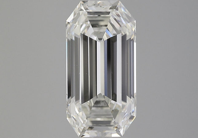 5.36 Carat Emerald Cut Diamond Loose J Color VS1 Elongated Ratio Step Cut-Time and Carat