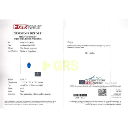 6.34 Carat Oval Cut Sri Lanka Blue Sapphire Round Diamond Halo Ring-Time and Carat