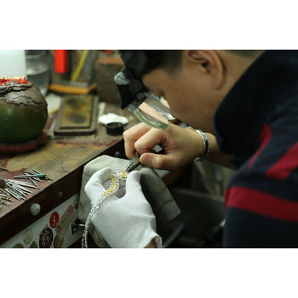 8.12 Carat Radiant Cut Fancy Yellow Diamond White Diamond Necklace 18K White Yellow Gold Two-Tone 50 Carat Total-Time and Carat