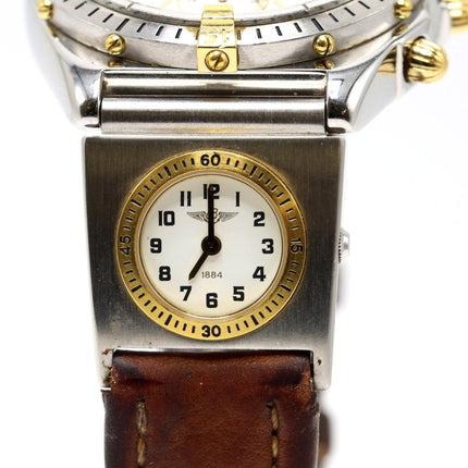 Breitling Chronomat UTC B13048 Two-Face 18k And Steel 39mm Watch-Time and Carat