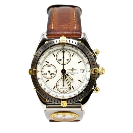 Breitling Chronomat UTC B13048 Two-Face 18k And Steel 39mm Watch-Time and Carat