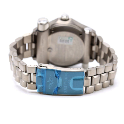 Breitling Emergency E56321 Titanium Black Dial Quartz Transmitter Watch Full Set-Time and Carat