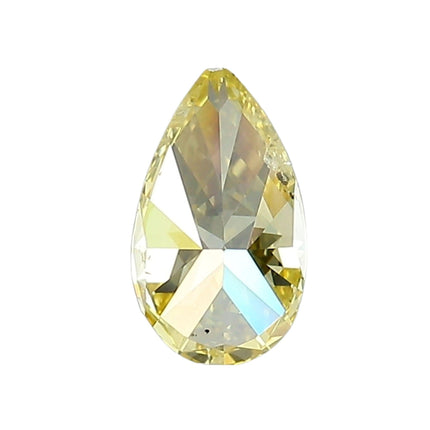 GIA Certified 0.81 Carat Fancy Vivid Yellow Pear Cut Loose Natural Diamond-Time and Carat