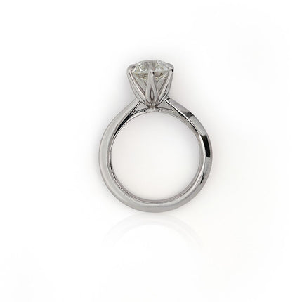 GIA Certified 1.94 Carat Old Euro Cut Diamond I/VS1 White Gold Solitaire Ring-Time and Carat