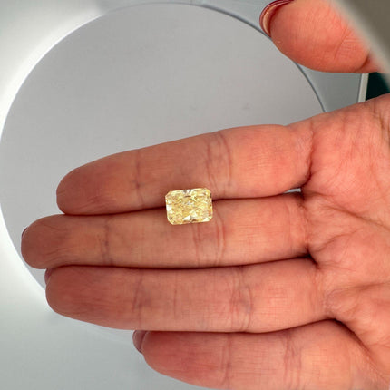 GIA Certified 4.12 Carat Fancy Yellow VS1 Radiant Cut Diamond Loose Stone-Time and Carat