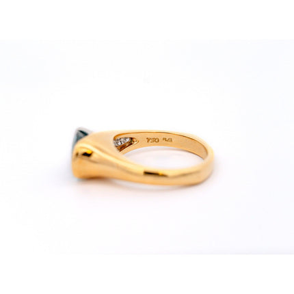 GIA Certified 5.25 Carat Oval Cut Blue Zircon & Diamond Bypass Ring Signed Richard Krementz