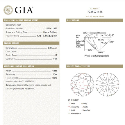 GIA Certified 8.02 Carat TW Natural Round Cut Diamond Stud Earrings