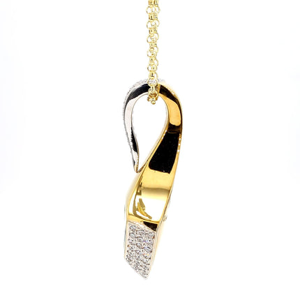 Important 11 Carat Vivid Green Tsavorite 18K Gold Pendant Necklace