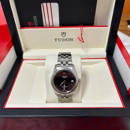 Pre-Owned Tudor Glamour Date Black Dial 36mm Watch, Full Set