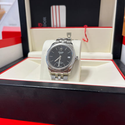 Pre-Owned Tudor Glamour Date Black Dial 36mm Watch, Full Set