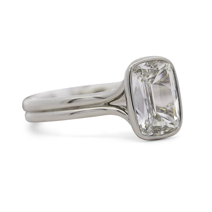 1.50ct Cushion Brilliant Diamond Platinum Ring | GIA