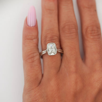1.50ct Cushion Brilliant Diamond Platinum Ring | GIA
