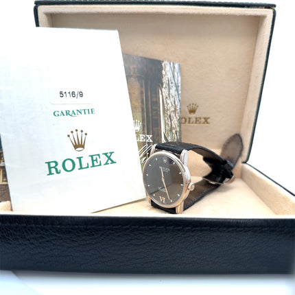 Rolex Cellini 5116 18K White Gold 32mm Watch