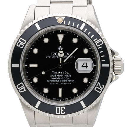 Rolex Submariner 1680 Tiffany & Co. Signed Dial Automatic Watch