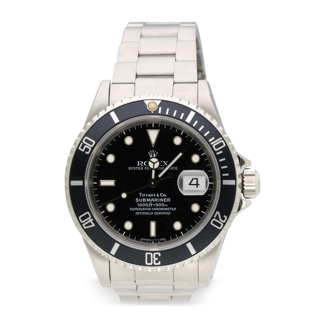 Rolex Submariner 1680 Tiffany & Co. Signed Dial Automatic Watch