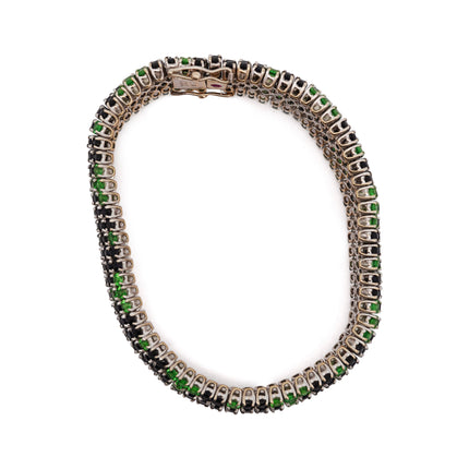 30 Carat Roberto Coin Sapphire and Tsavorite Ring, Earring Bracelet Set | GAL