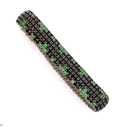 30 Carat Roberto Coin Sapphire and Tsavorite Ring, Earring Bracelet Set | GAL