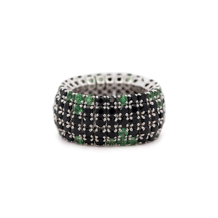 30 Carat Roberto Coin Sapphire and Tsavorite Ring, Earring Bracelet Set | GAL
