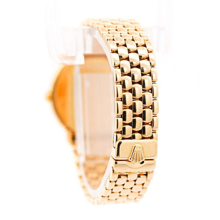 Rolex Cellini 18K Gold 26mm Quartz With Diamond Hour Marker Watch