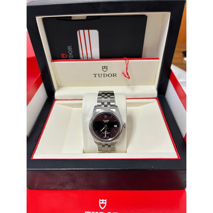 Tudor Glamour Date 55000 Black Dial 36mm Mens Watch w/ Box and Card-Time and Carat