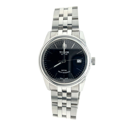 Tudor Glamour Date 55000 Black Dial 36mm Mens Watch w/ Box and Card-Time and Carat