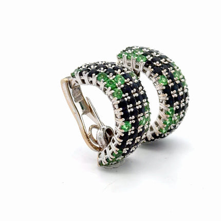 30 Carat Roberto Coin Sapphire and Tsavorite Ring, Earring Bracelet Set | GAL