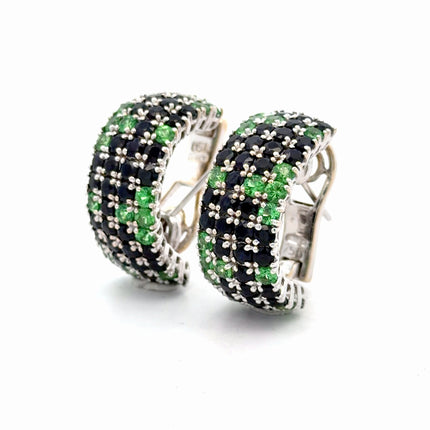 30 Carat Roberto Coin Sapphire and Tsavorite Ring, Earring Bracelet Set | GAL