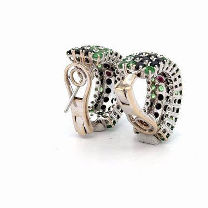 30 Carat Roberto Coin Sapphire and Tsavorite Ring, Earring Bracelet Set | GAL